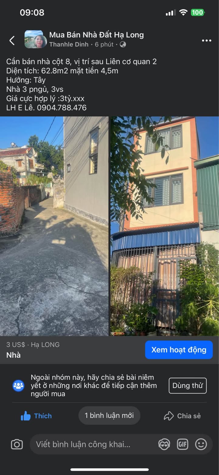 Nhà 3 Tầng Liên Cơ 3 Móng Cái - 62.5m² Giá 3 Tỷ