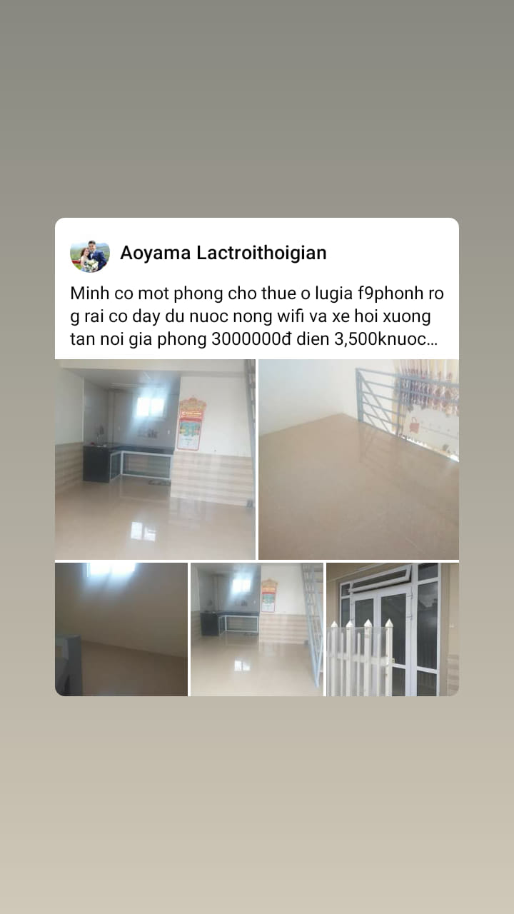 Cho thuê căn hộ mini đường Lữ Gia, Đà Lạt - 3 Triệu/tháng, ô tô vào tận nơi