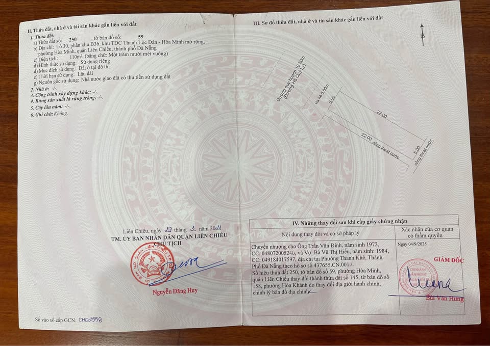 Đất nền 110m² Hồ Quý Ly, Thanh Khê - Sổ đỏ, gần biển Nguyễn Tất Thành