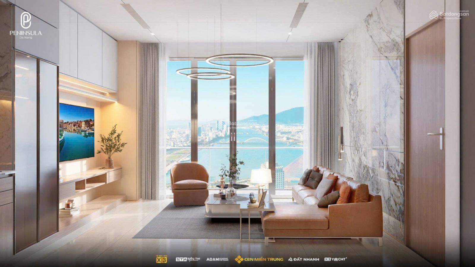 Căn hộ Peninsula Đà Nẵng 48m² - Căn góc view Sông Hàn đẳng cấp!