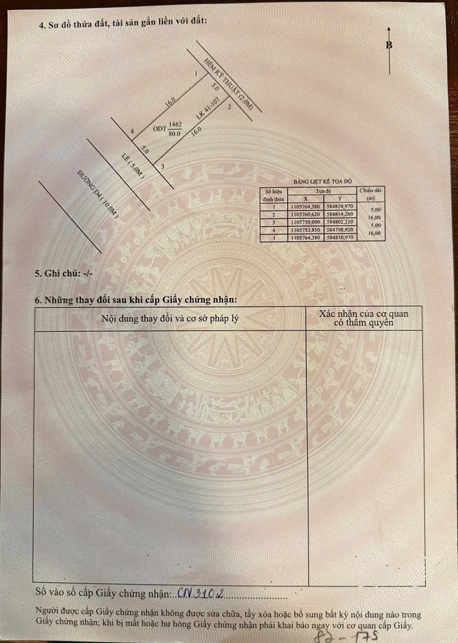 Bán Nền 80m² KDC Hồng Loan, Cần Thơ - Hướng Tây Nam, Sổ Hồng Chính Chủ