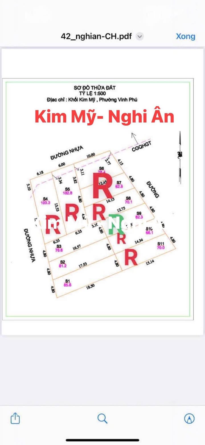 Đất nền Nghi Ân TP Vinh 86m² - Đường to ô tô, tiềm năng sinh lời!