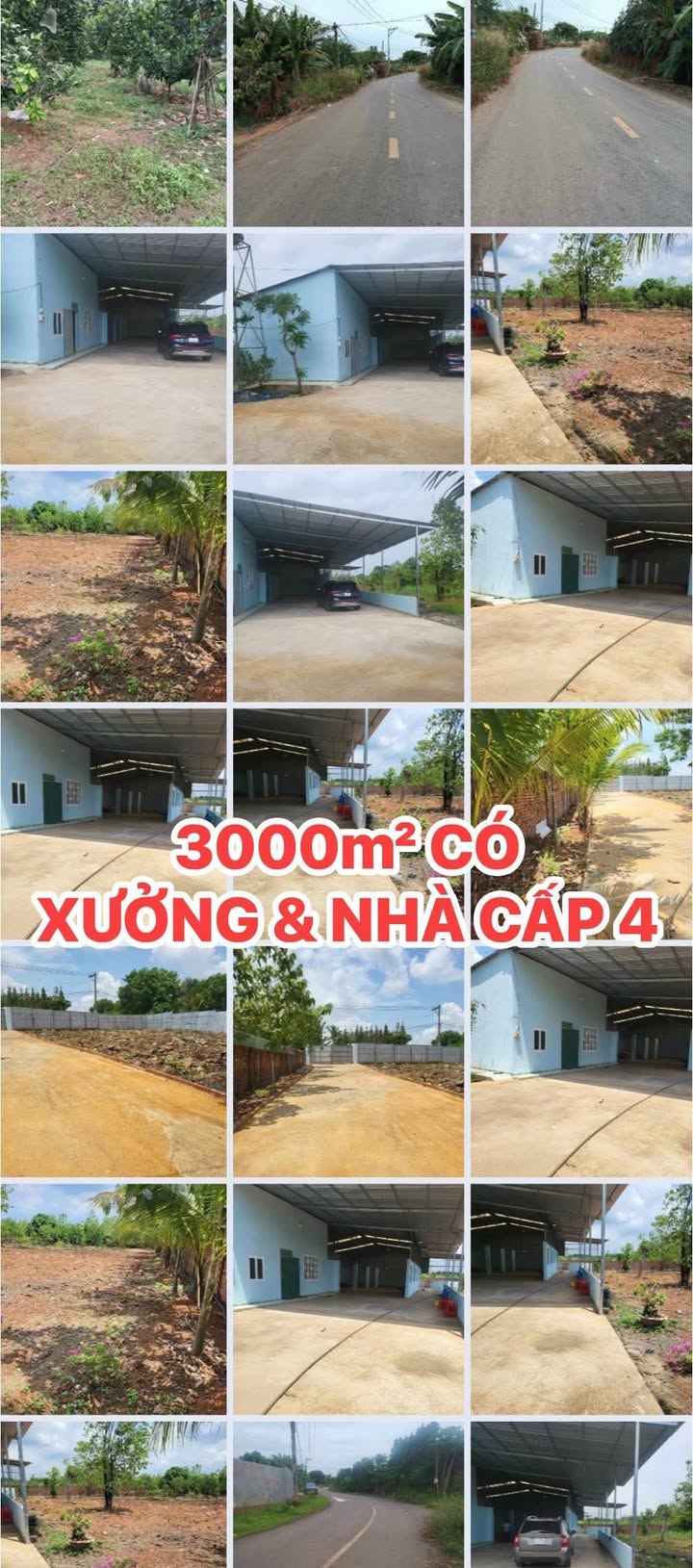 Đất 3000m² có xưởng, nhà cấp 4 tại Sông Trầu, Trảng Bom - Sẵn sàng sử dụng