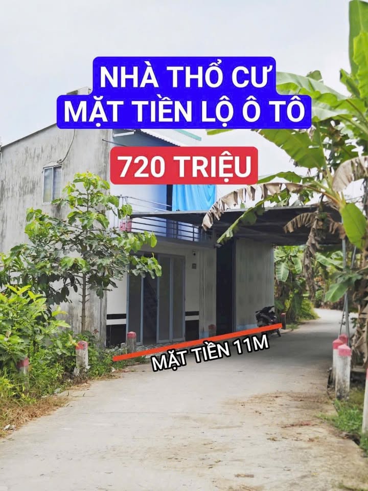 Nhà Thổ Cư Cờ Đỏ 64m² - Lộ Ô Tô 720 Triệu, Sổ Đỏ Sẵn