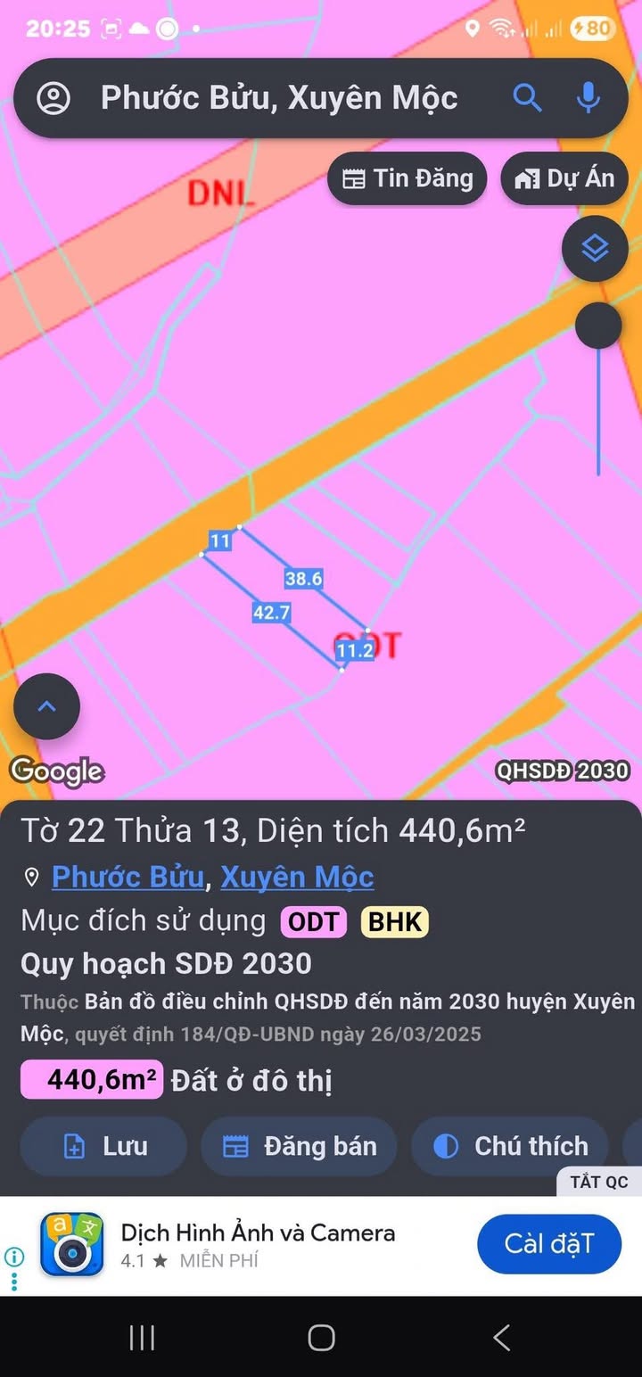 Đất Vàng Phước Bửu, Xuyên Mộc - 440m² Sổ Đỏ Thổ Cư, Gần Biển Hồ Tràm