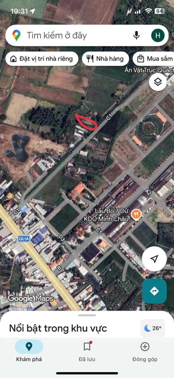 Bán đất nền 1000m² Sóc Trăng - Sổ đỏ, giá 450 triệu