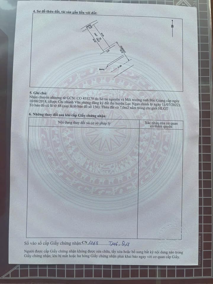 Bán đất 104m² Thôn Dộc Đình, Tiên Du, Bắc Ninh - Sổ đỏ, Giá tốt