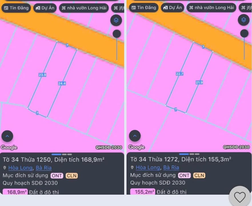 Bán Đất Nền Khu Biệt Thự 79 Lô Bà Rịa - 169m² - 2.19 Tỷ