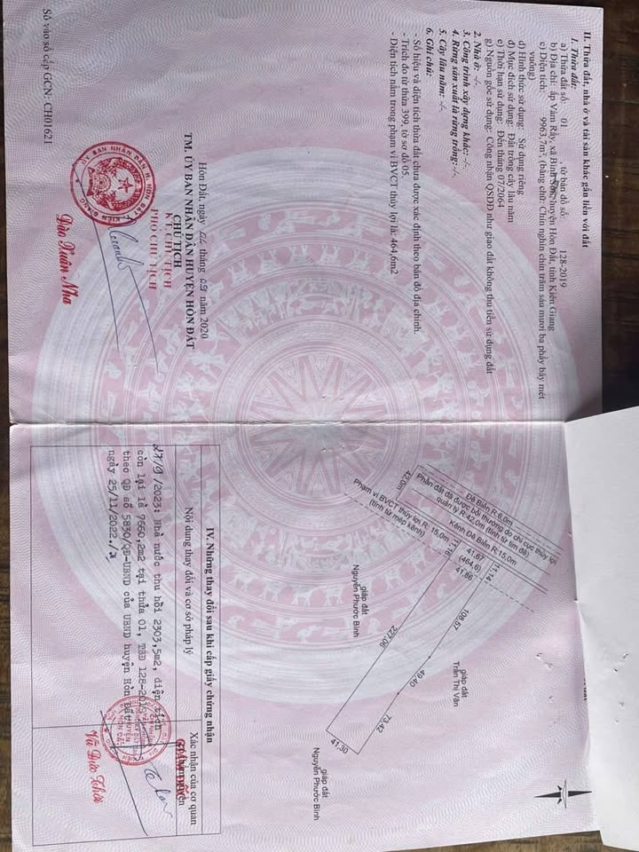 Đất nền Hòn Đất Kiên Giang 4100m² - Đường to ô tô, sổ đỏ chính chủ!