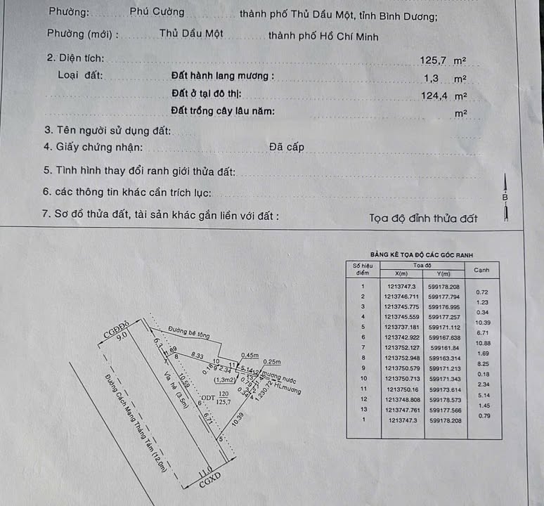 Nhà Mặt Tiền CM Tháng 8, Thủ Dầu Một 125m² - Đầu Tư Sinh Lời!