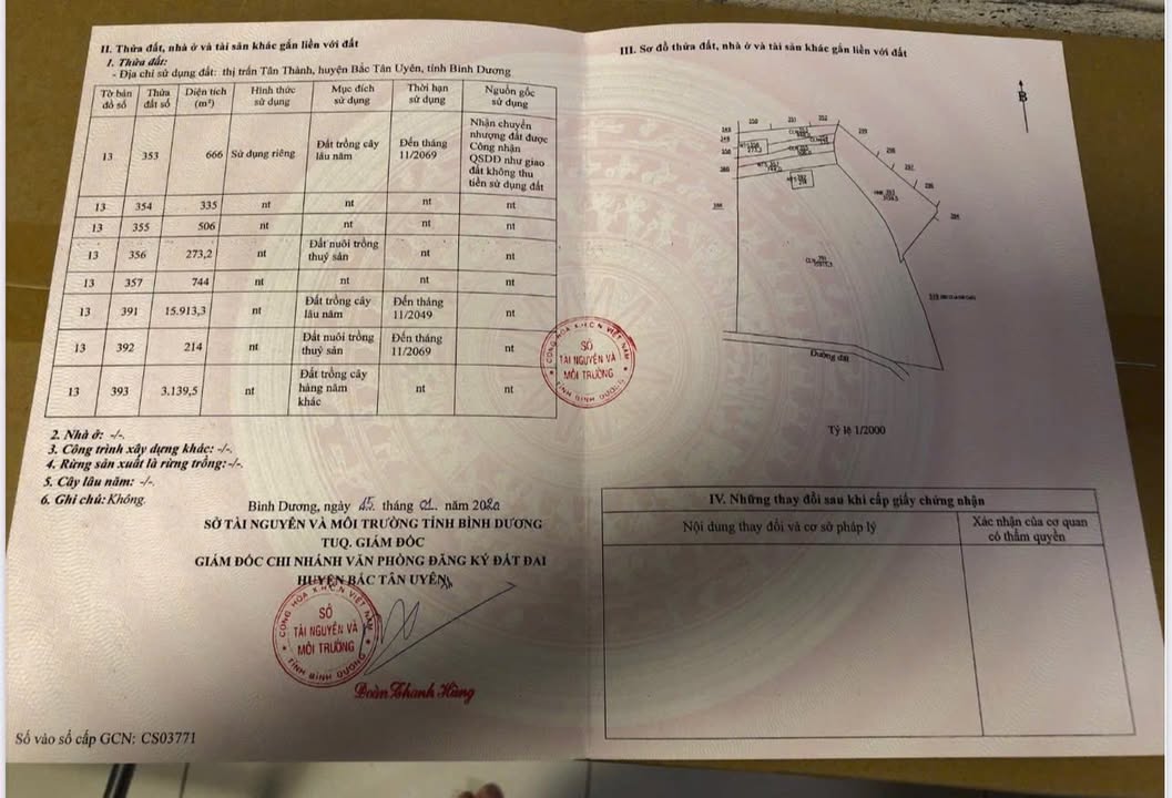 Bán Đất Vườn 23.000m² Tân Thành, Bắc Tân Uyên - Tiềm Năng Đầu Tư Lớn