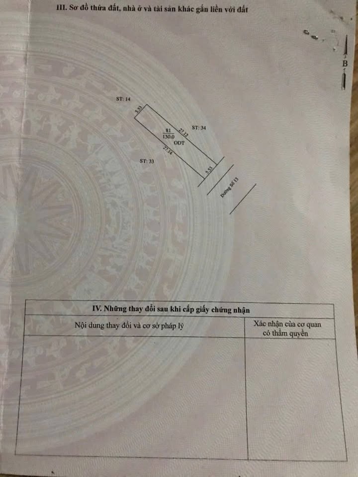 Đất nền Phường Định Hoà, Thủ Dầu Một 149m² - Đất thổ cư 100%