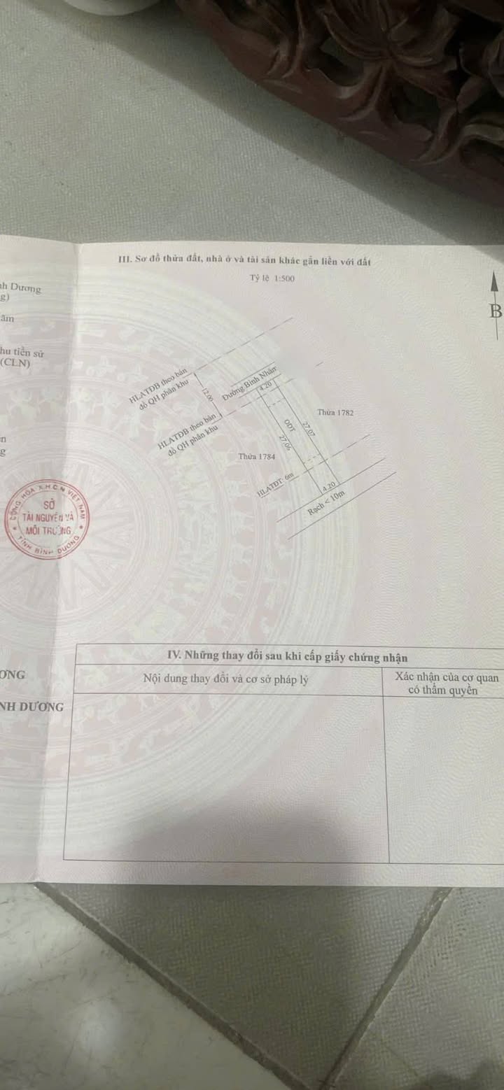 Bán đất Bình Nhâm 114m² mặt tiền Nguyễn Chí Thanh - Giá 3.3 tỷ