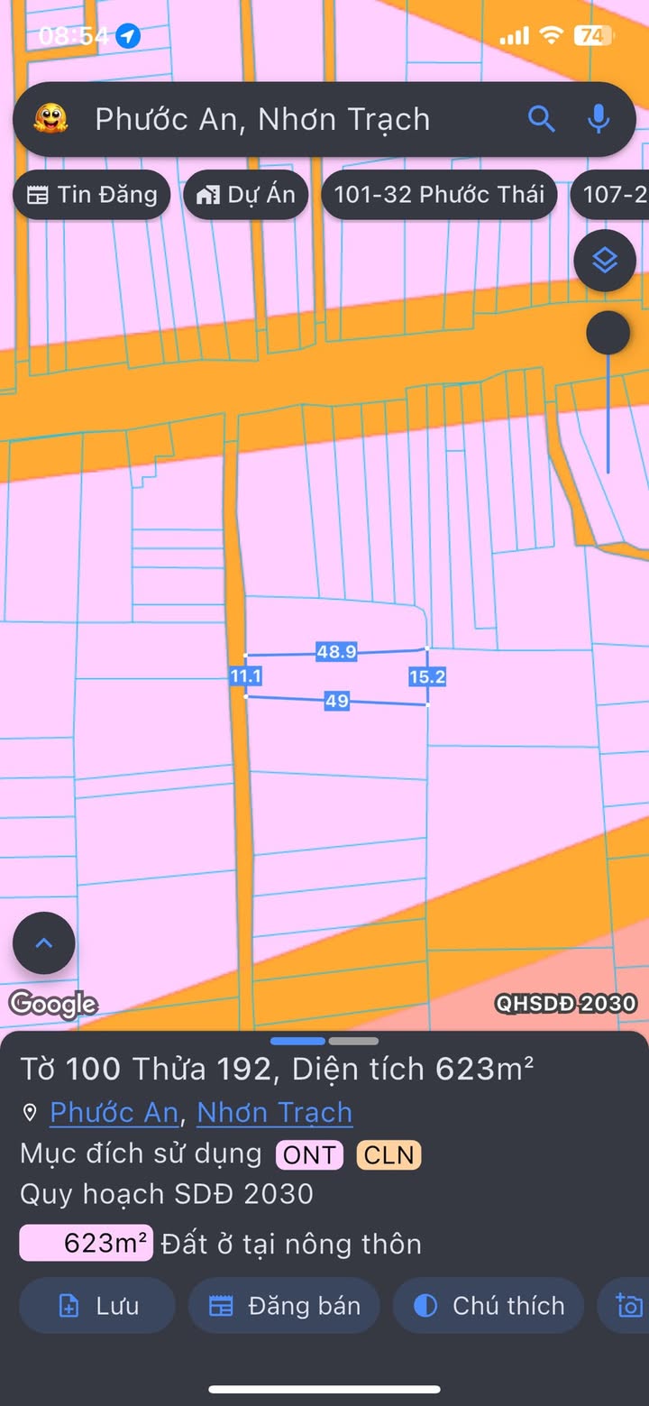 Đất Nhơn Trạch 623m² - Sổ Đỏ Sẵn Sàng, Giá Tốt 3 Tỷ