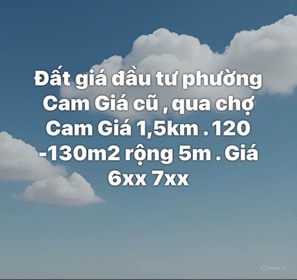 Đất nền Cam Giá, Thái Nguyên 130m² - Giá đầu tư tốt!
