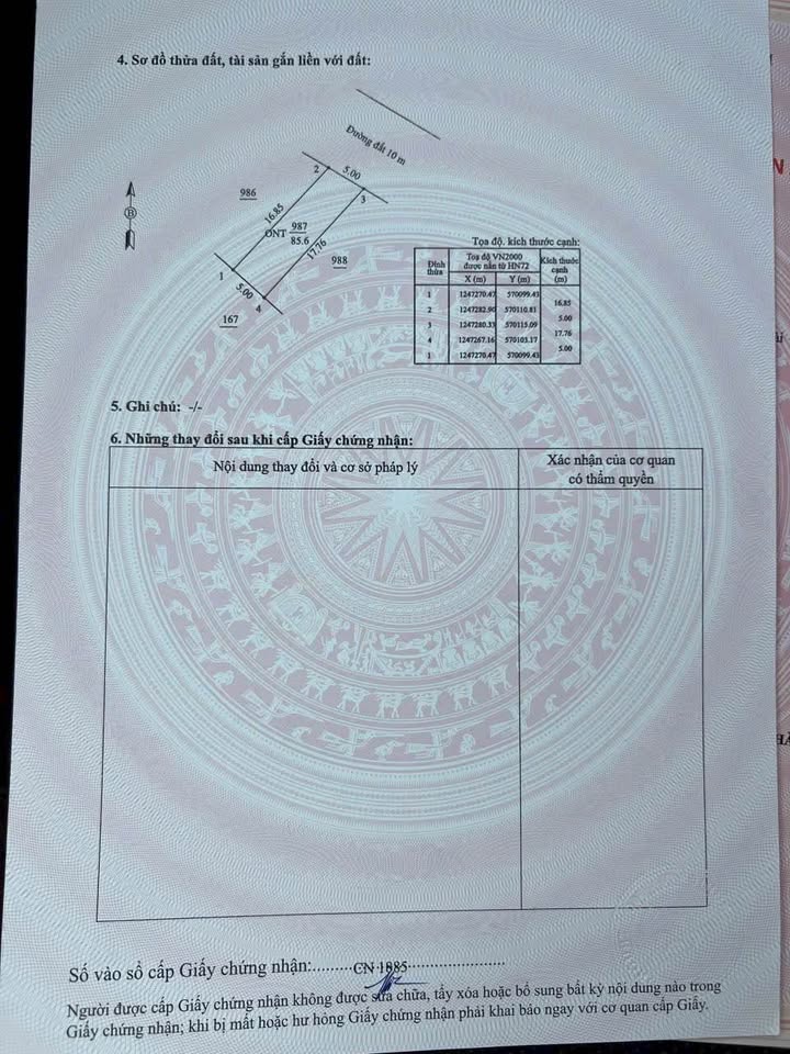 Đất nền 85m² Nguyễn Văn Linh, Hòa Thành - Sổ đỏ chính chủ!