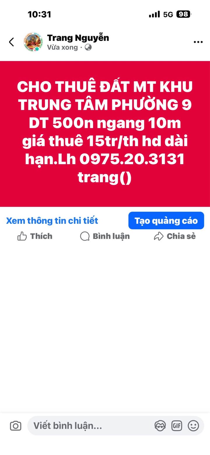 Đất nền Phường 9 Vũng Tàu 500m² - Tiềm năng sinh lời, mặt tiền đẹp!