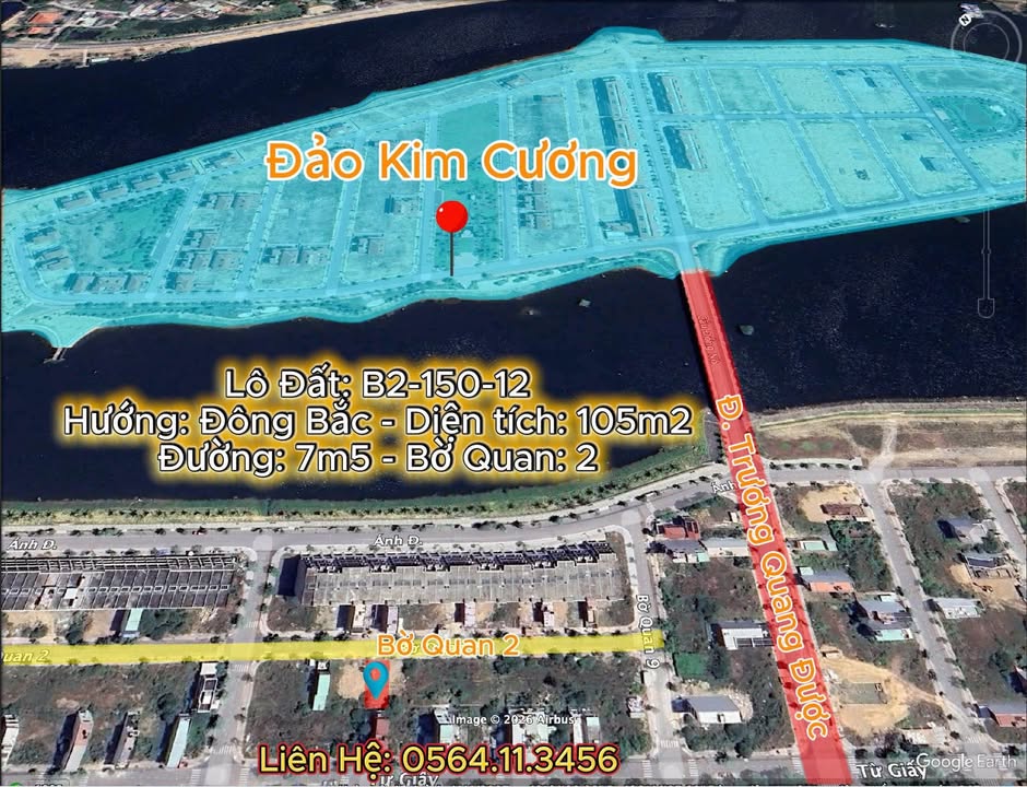 Đất Nền Hòa Xuân 105m² - Sổ Đỏ Sẵn Sàng, Hướng Đông Bắc - Giá Thỏa Thuận