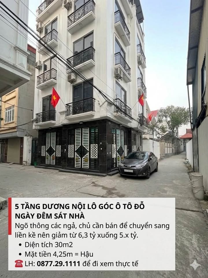 Nhà 5 Tầng Dương Nội, Hà Đông - 30m², Ô tô Đỗ Cửa, Giảm Sâu 5.x Tỷ