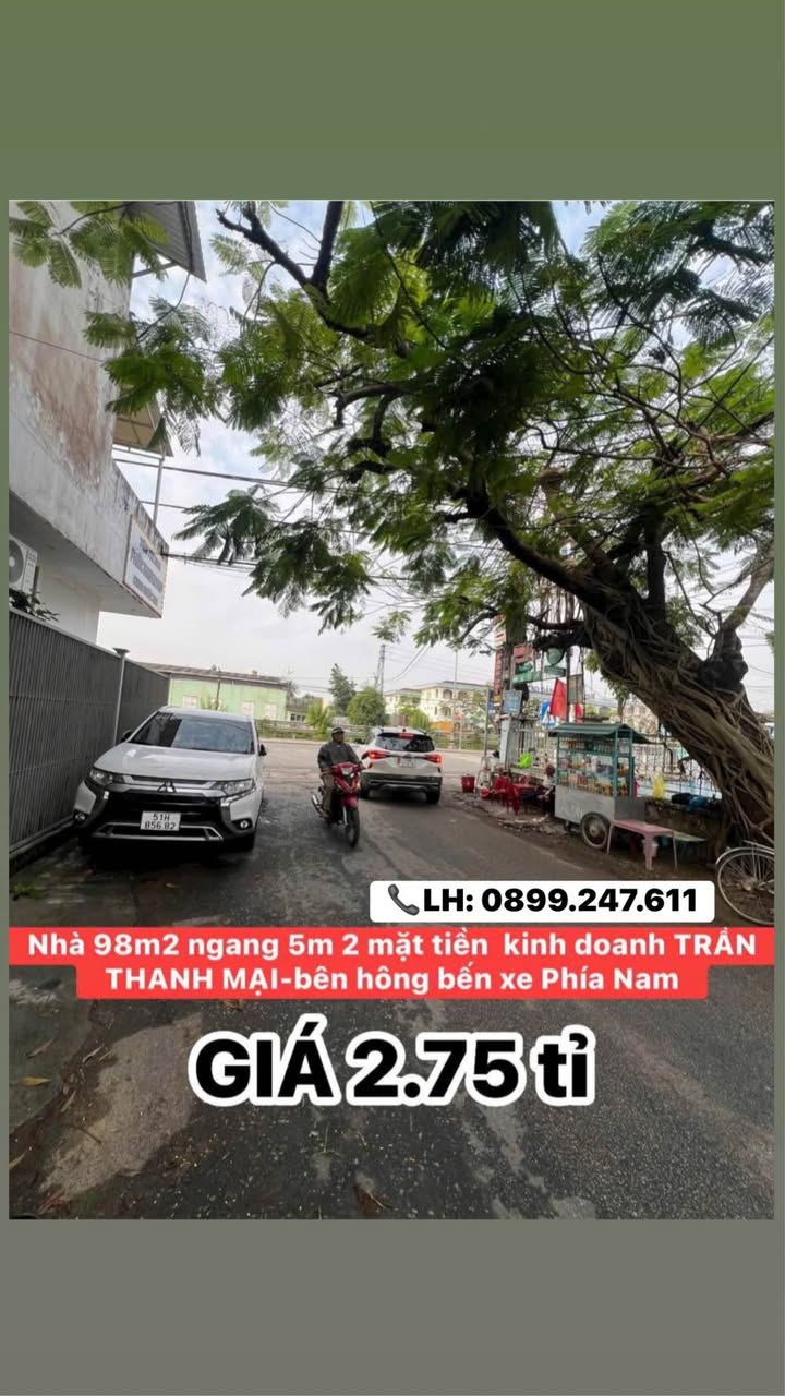 Nhà phố Trần Thanh Mại Huế 98m² giá 2.75 tỷ - Mặt tiền kinh doanh!