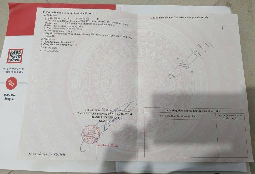 Đất nền Mỹ Phước 3, Bến Cát 150m² – Tiềm năng tăng giá vượt trội!