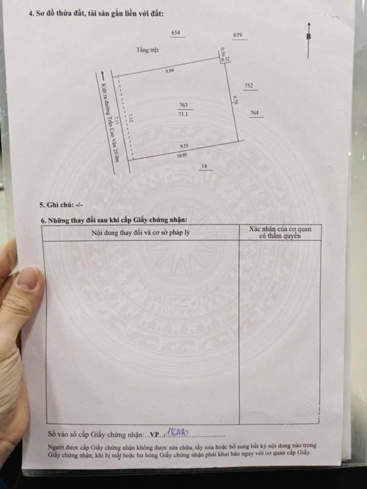 Nhà riêng kiệt Trần Cao Vân 71m² giá 4 tỷ - Sổ hồng sẵn