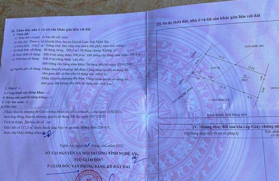 Đất Nền Quỳnh Lưu 288m² - Sổ Đỏ Sẵn Sàng - Giá Chỉ Từ 8xx Triệu