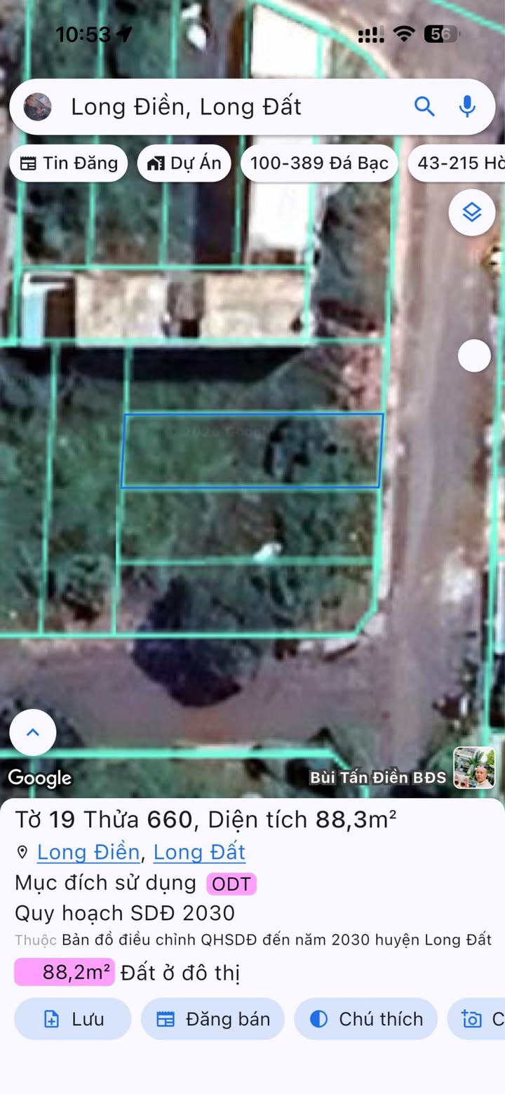 Đất Nền Long Điền 85m² Sổ Hồng Full Thổ Cư - Giá 1.65 Tỷ