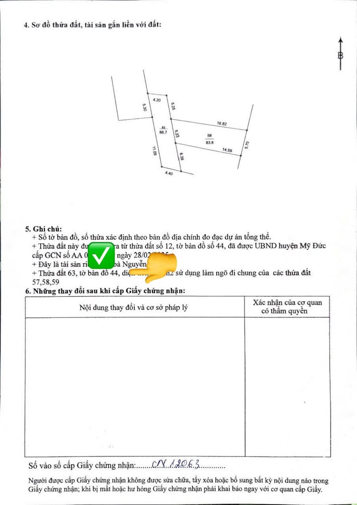Đất nền Mỹ Đức 84m² sổ đỏ - Cơ hội đầu tư sinh lời vàng