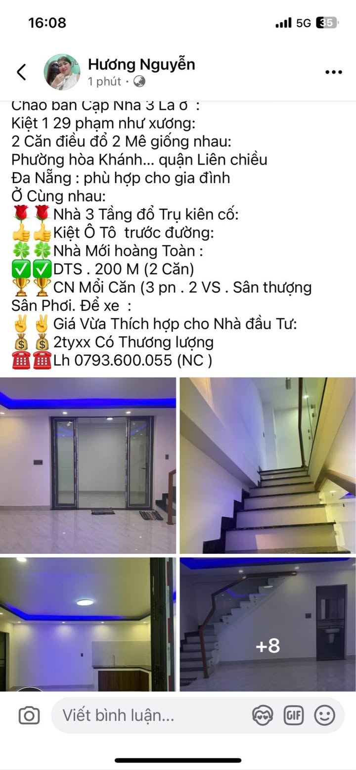 Bán Gấp Cặp Nhà Liền Kề 200m² Phạm Như Xương, Đà Nẵng - Giá 2 Tỷ