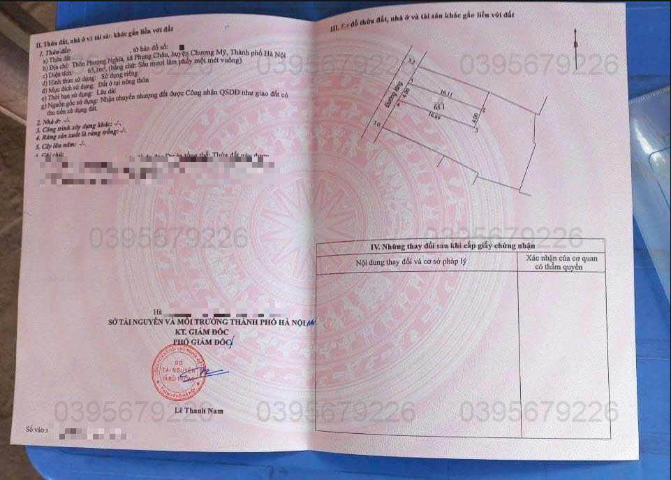 Bán Đất Phụng Châu 65m² Sổ Đỏ Full Thổ Cư - Ô Tô Đỗ Tận Nơi