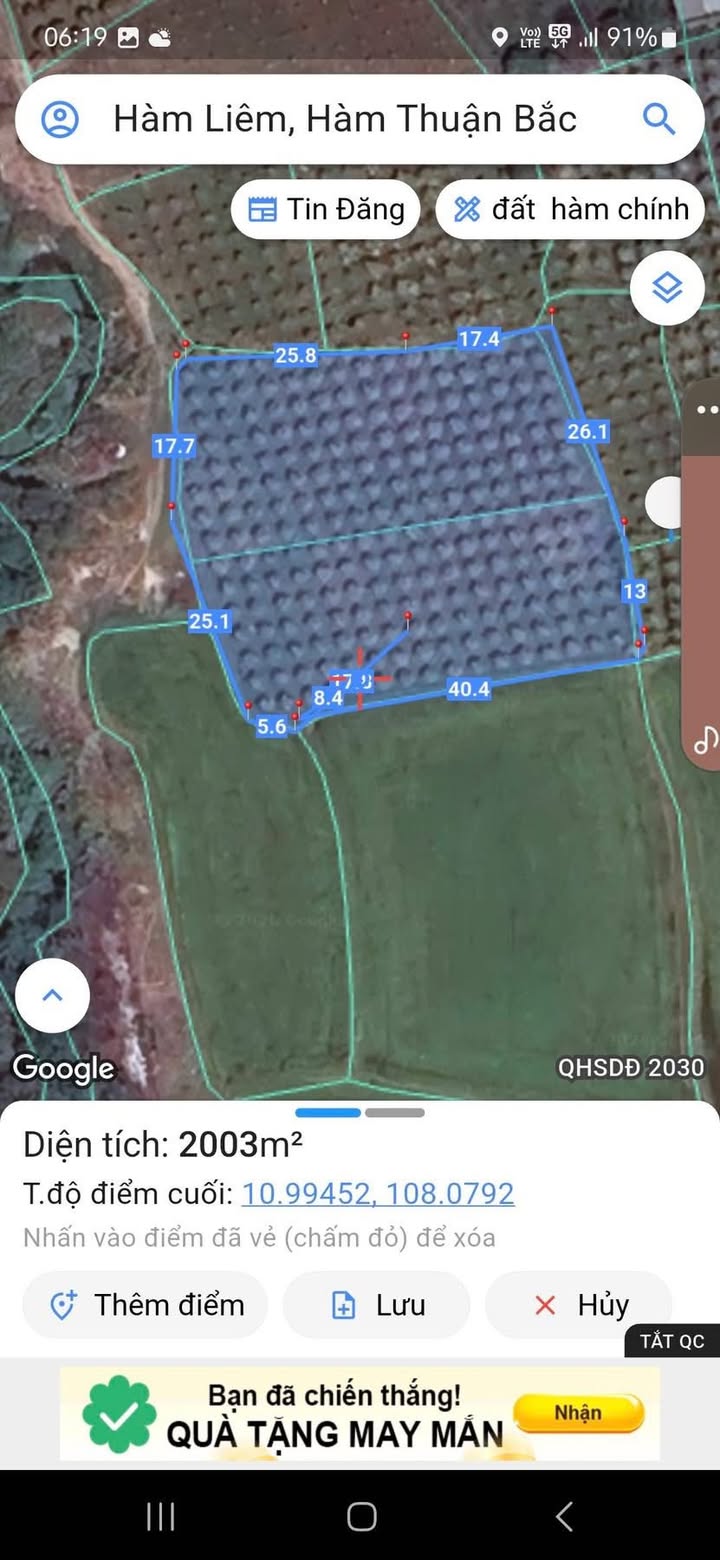 Bán 7200m² Đất Vườn Hàm Liêm - 2 Sổ Hồng Sẵn Sàng