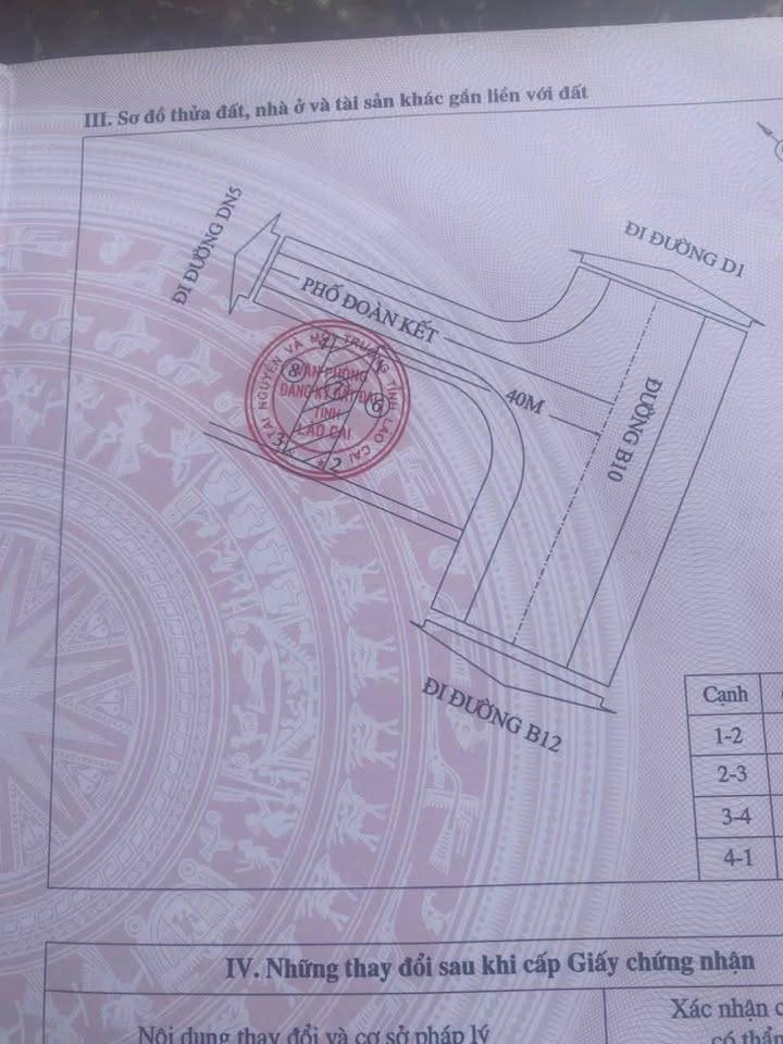 Bán đất Vàng Phố Đoàn Kết, Lào Cai 100m² - Sổ hồng sẵn, gần 2 BV lớn