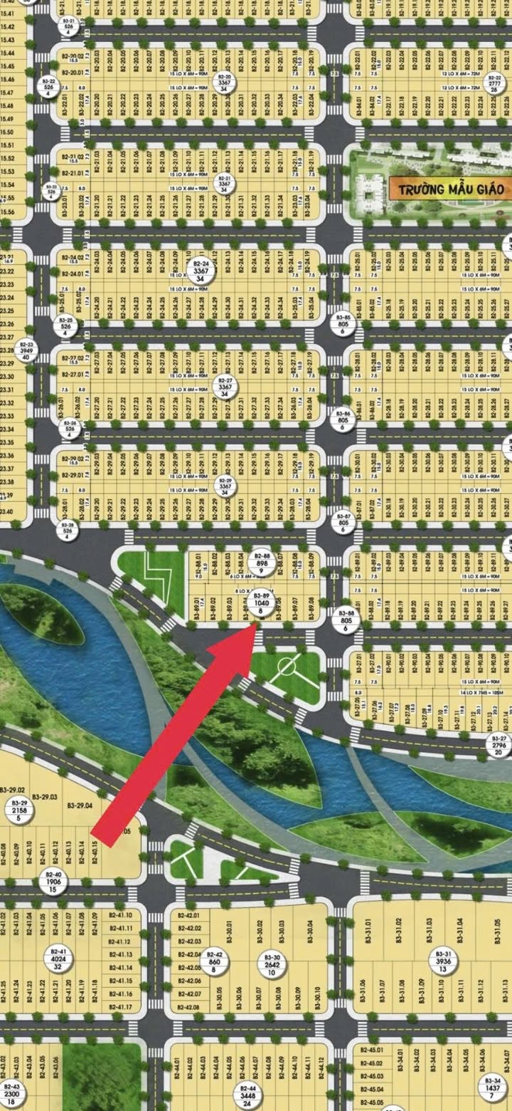 Đất nền FPT Quảng Nam 130m² hướng Nam - View công viên & kênh sinh thái