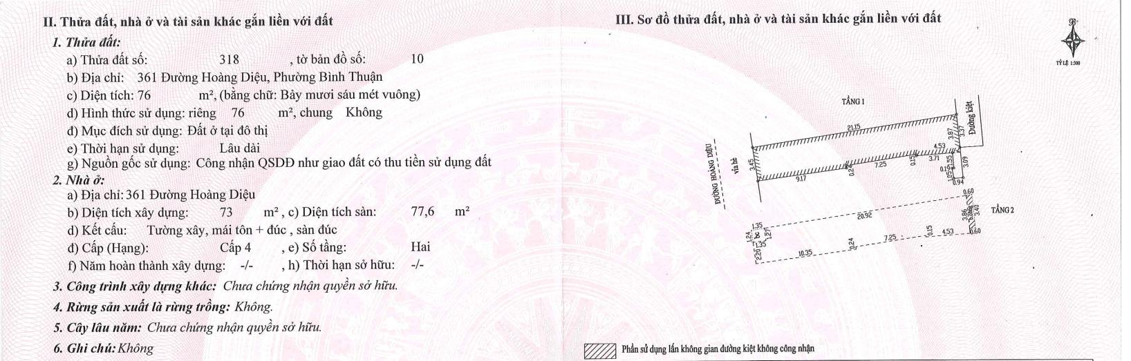 Nhà Mặt Tiền Hoàng Diệu, Đà Nẵng - 76m², 2 Tầng, Dòng Tiền 14 Triệu/Tháng