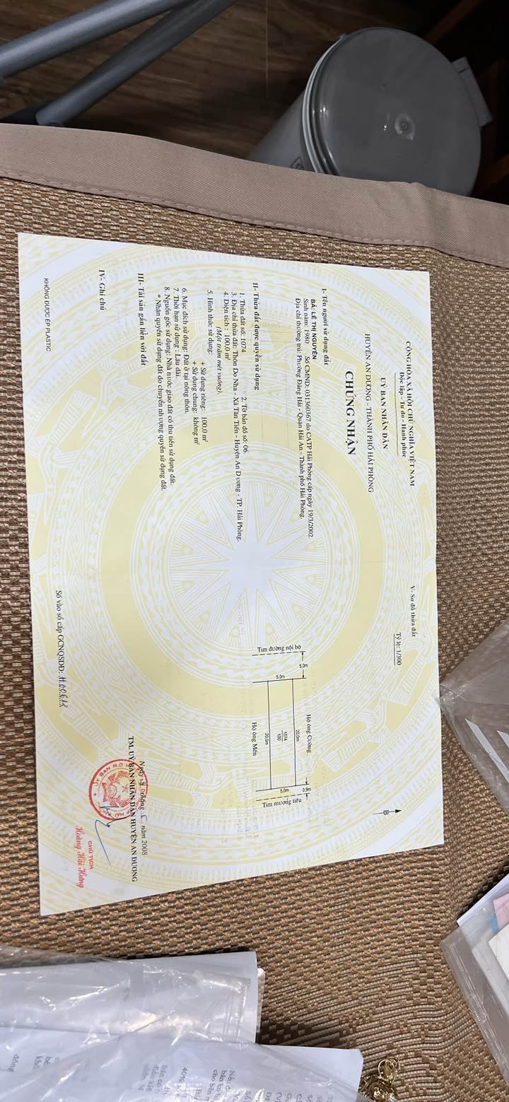 Đất nền An Dương, Hải Phòng 100m² - Đường to ô tô, tiềm năng tăng giá!