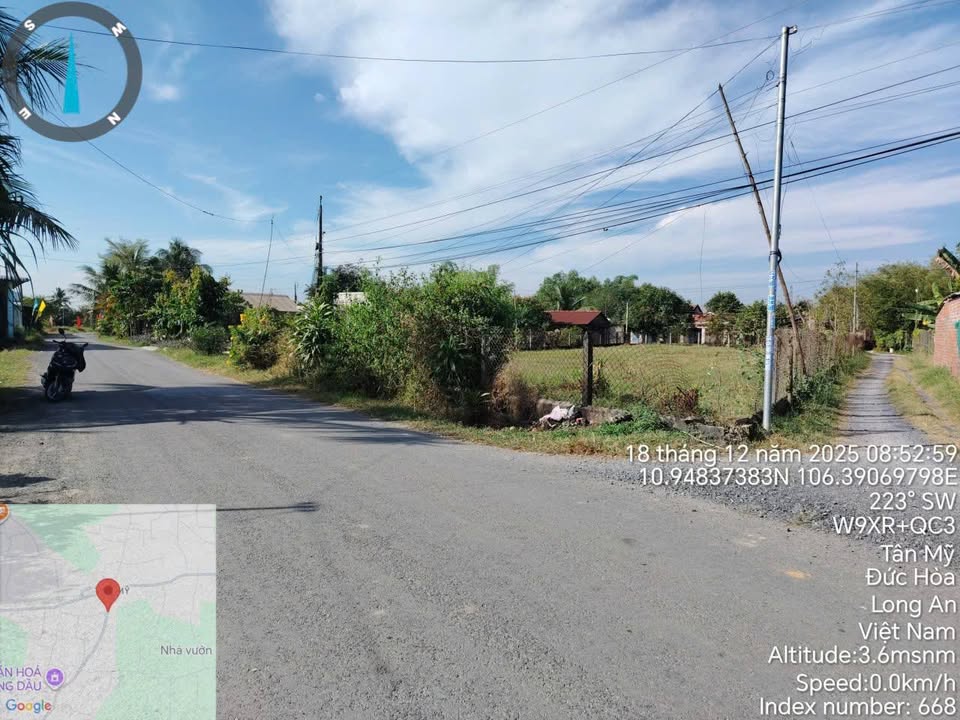Đất 2 Mặt Tiền Hậu Nghĩa, Long An - 800m² Thổ Cư, Giá 6.5 Tỷ