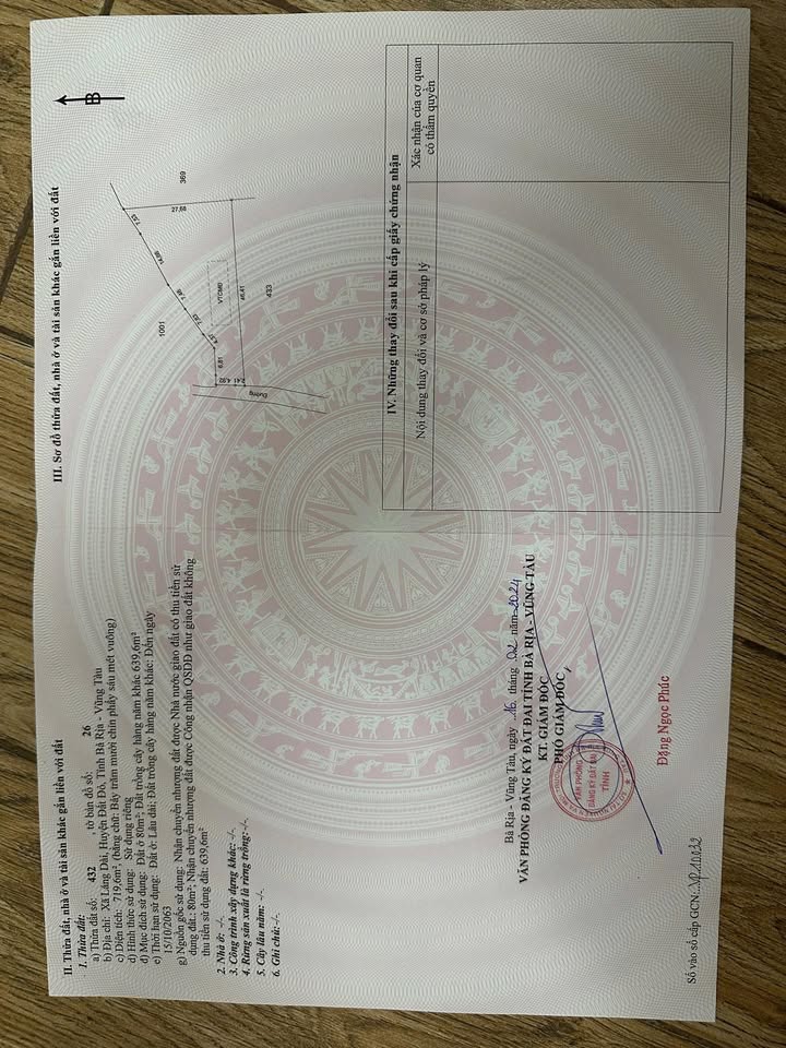 Đất nền Đất Đỏ 719m² chỉ 1.2 tỷ - Giá tốt hiếm có!