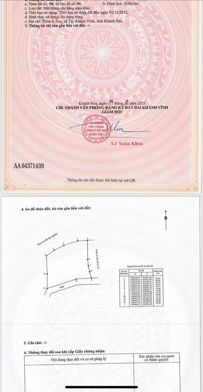 Bán Đất Vườn 9500m² Khánh Nam - Sổ Đỏ, Sẵn Cây Ăn Trái, Suối Bao Quanh