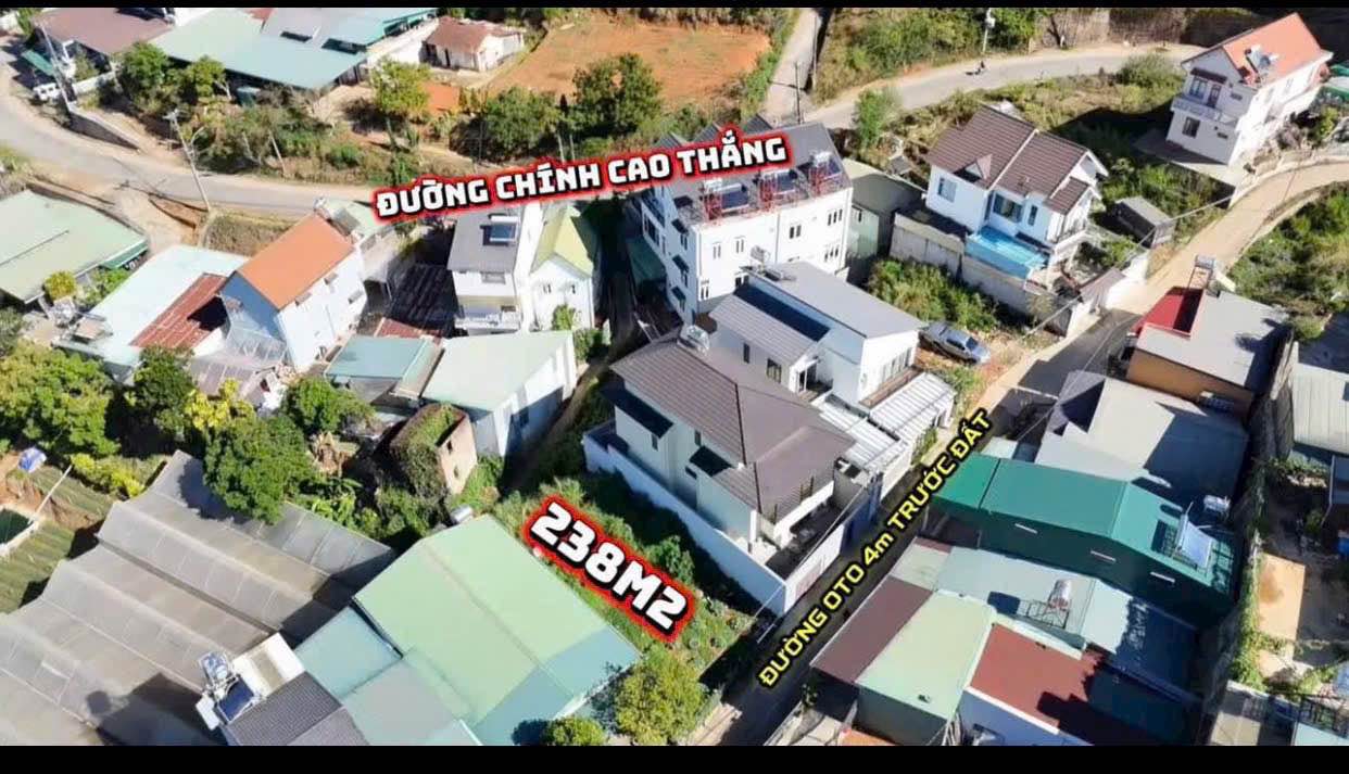 Lô Đất Cao Thắng Đà Lạt 234.8m² giá 7.68 tỷ - Sổ đỏ chính chủ!