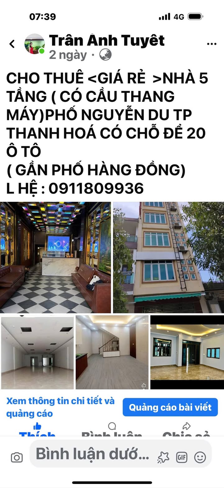 Nhà mặt phố Nguyễn Du, Thanh Hóa 81m² - Mặt tiền kinh doanh đắc địa!
