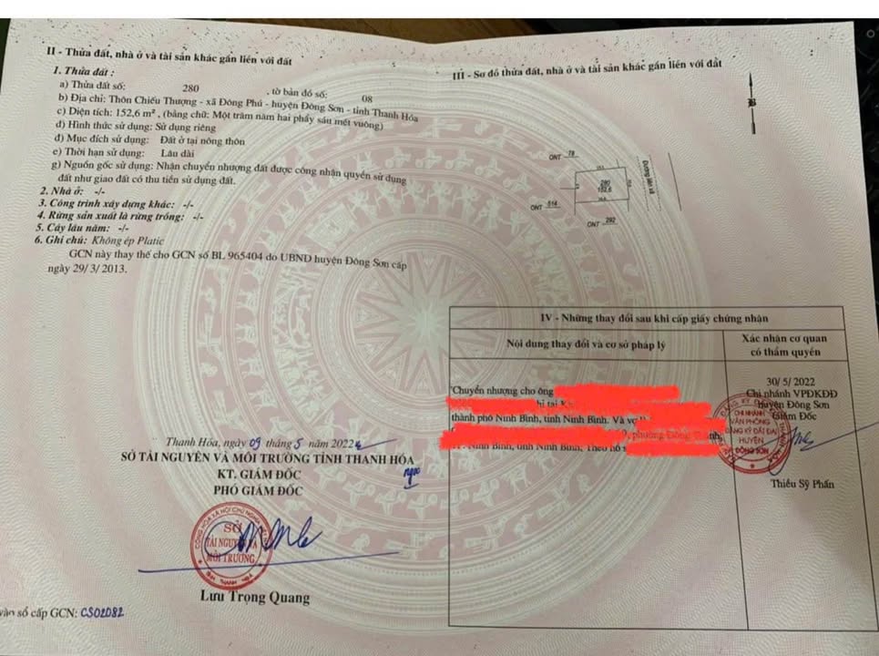 Đất nền Phường Đông Quang, Thanh Hóa 152.6m² - Tiềm năng tăng giá vượt trội!