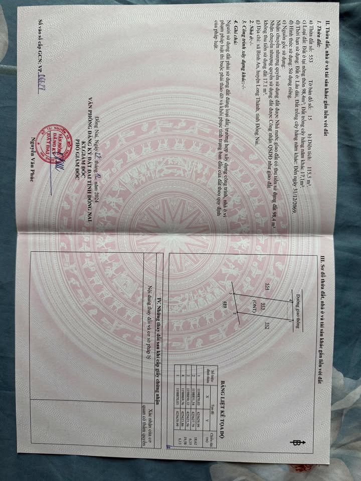 Đất Nền Sổ Đỏ 98.4m² Bình An, Long Thành - Cách Sân Bay 3km Giá 820 Triệu