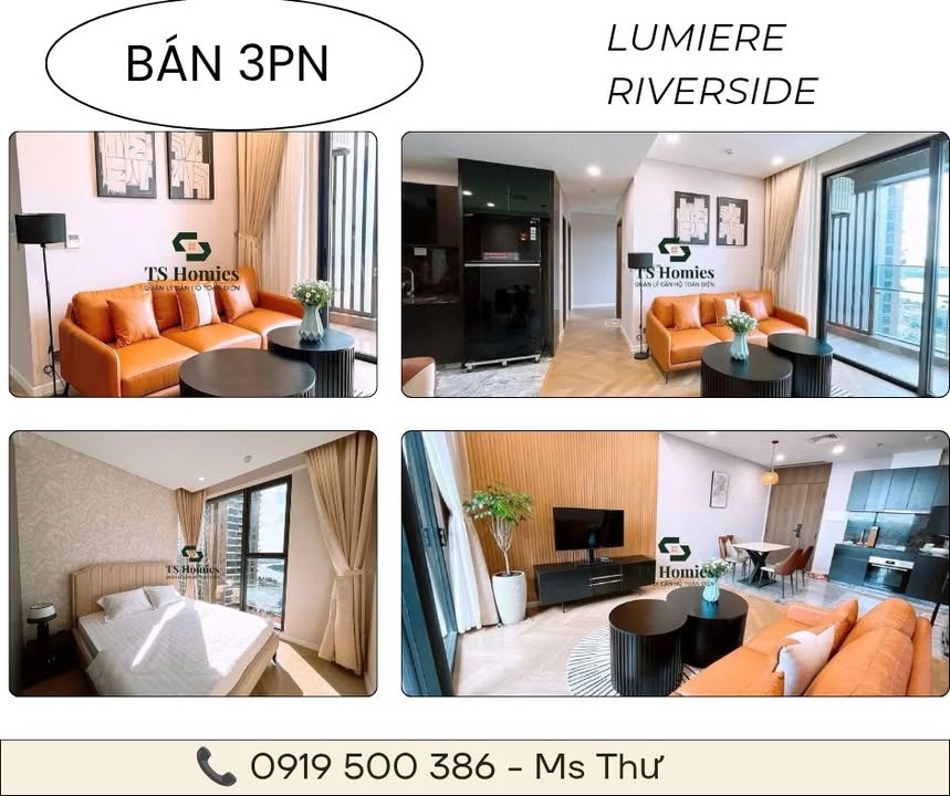 Căn hộ 3PN Lumière Riverside 17.6 tỷ - Full nội thất cao cấp