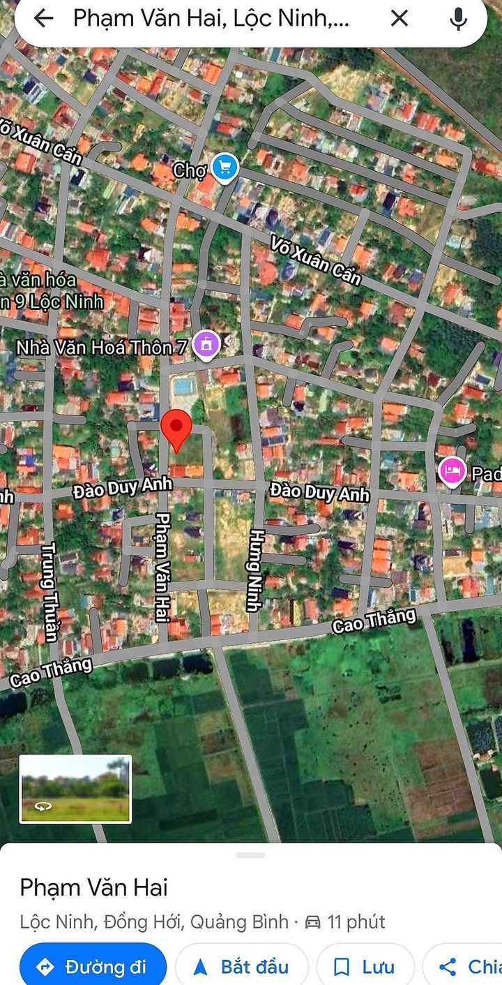 Đất nền 202m² mặt tiền Phạm Văn Hai, Lộc Ninh - Giá 2.5 tỷ