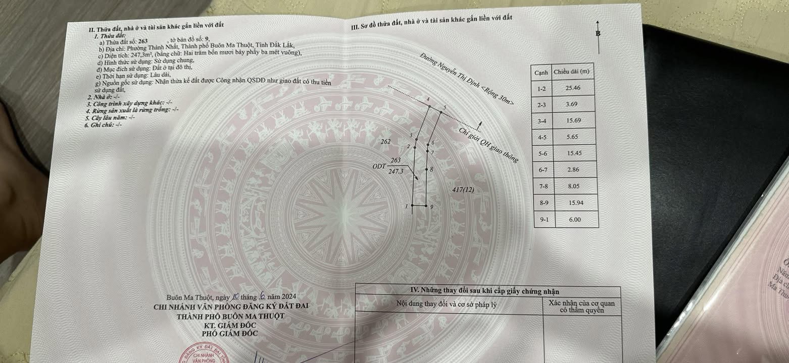 Mặt Tiền Nguyễn Thị Định, BMT - 247m² Full Thổ Cư, Giá 3.7 Tỷ