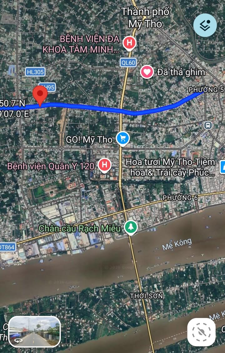 Đất Mặt Tiền Đoàn Thị Nghiệp Mỹ Tho - 100m² Thổ Cư, Giá 2 Tỷ