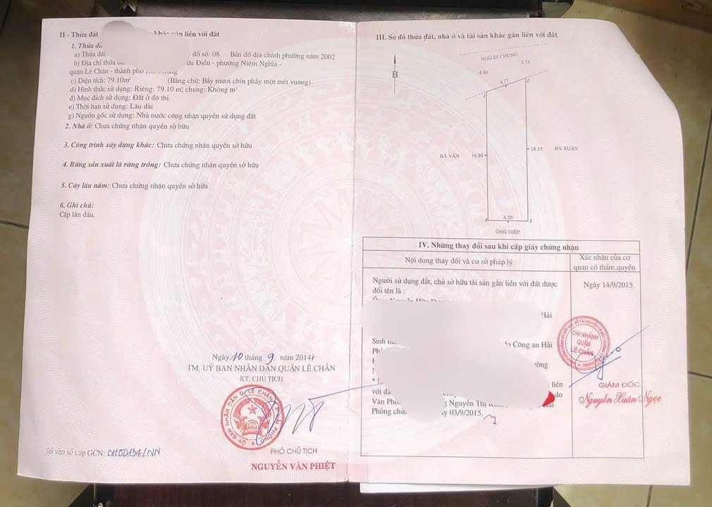 Bán Đất Vàng 80m² Mặt Tiền 4.5m - 3.2 Tỷ Tại Lê Chân, Hải Phòng