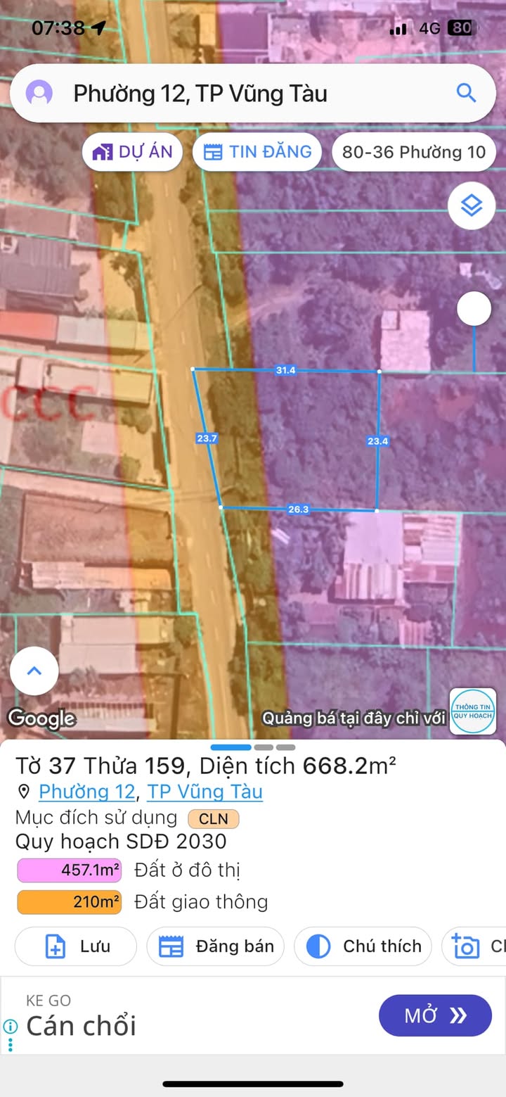 Bán Đất Mặt Tiền Phước Thắng Vũng Tàu 669m² - Sổ Đỏ Riêng, Giá Đầu Tư 5 Tỷ