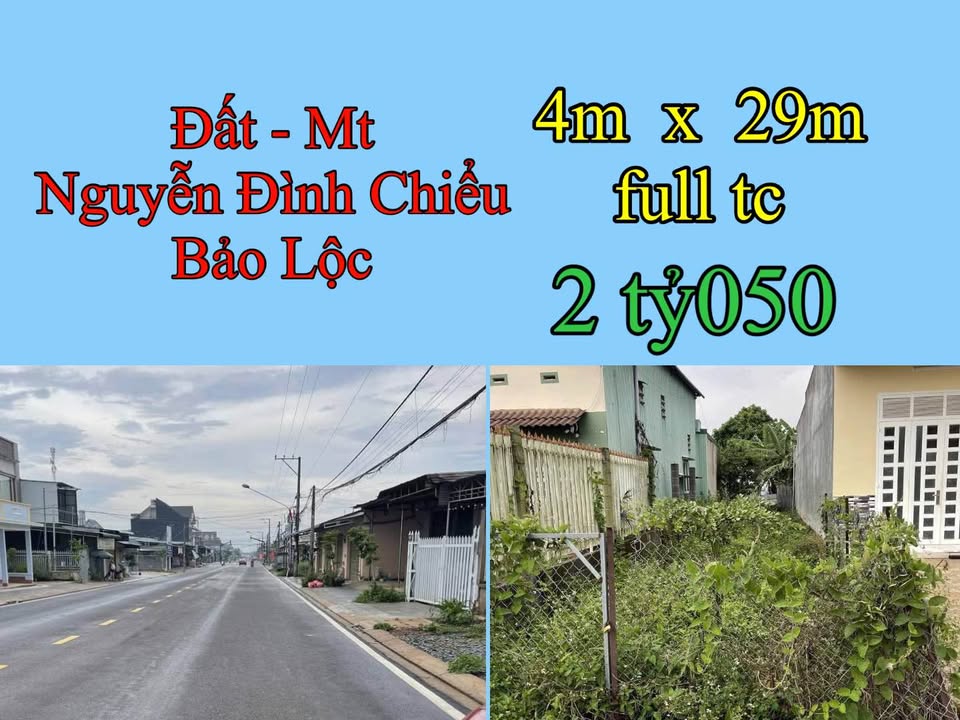 Đất Mặt Tiền Nguyễn Đình Chiểu, Bảo Lộc - 116m² Kinh Doanh Sầm Uất - 2.05 Tỷ